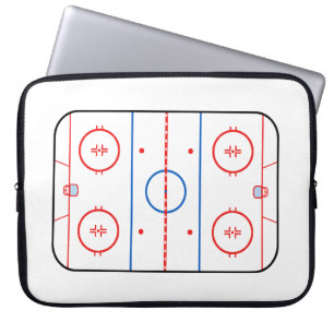 Ice Rink Diagram Hockey Game Assion Laptop Fodral