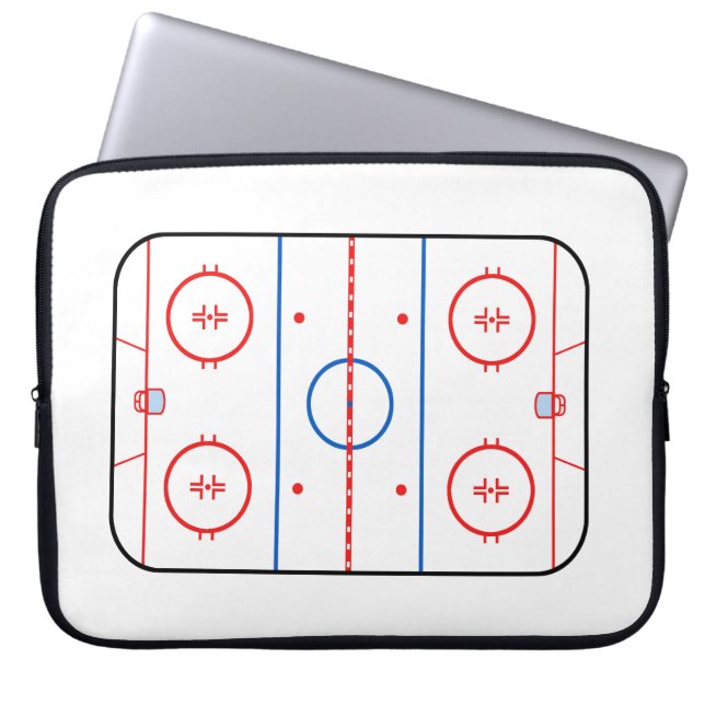 Ice Rink Diagram Hockey Game Assion Laptop Fodral (Framsidan)
