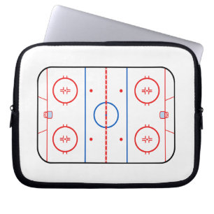 Ice Rink Diagram Hockey Game Assion Laptop Sleeve