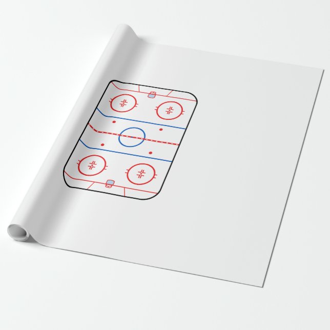 Ice Rink Diagram Hockey Game Assion Presentpapper (Utrullad)