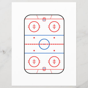 Ice Rink Diagram Hockey Game Assion Reklamblad