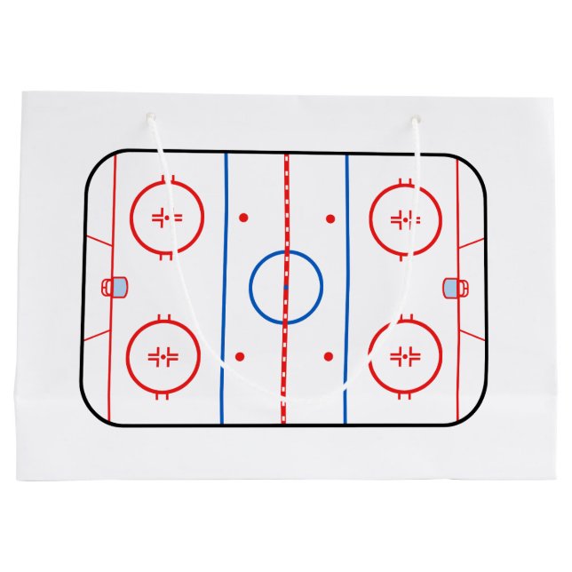 Ice Rink Diagram Hockey Game Stil (Baksidan)