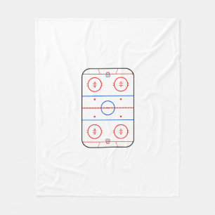 Ice Rink Diagram Hockey Game Stil Fleecefilt