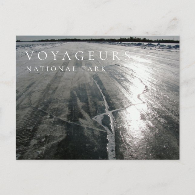 Ice Road, Voyageurs National Park, MN Vykort (Framsida)