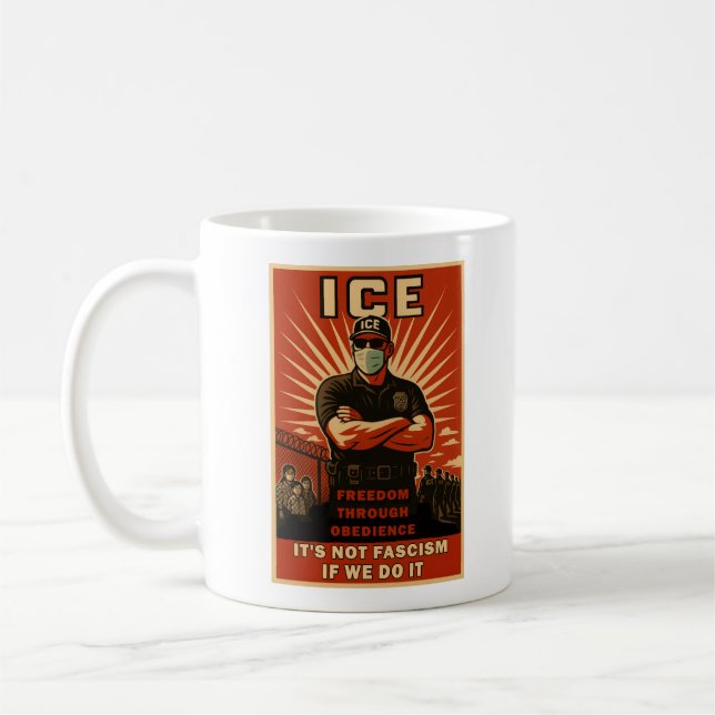 ICE satire - Mug Kaffemugg (Vänster)