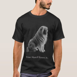 Ice Sitta Tibetan Mastiff Black T-shirt