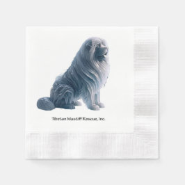 Ice Sitta Tibetan Mastiff Napkins Pappersservett