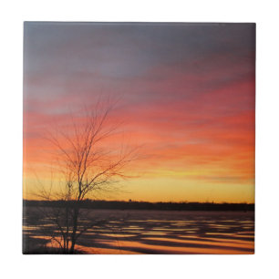 Ice Sjö Sunset Tile Kakelplatta