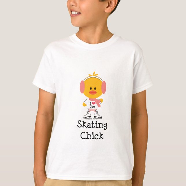 Ice Skal Chick Kids Sweatshirt T Shirt (Framsida)