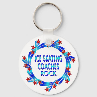 Ice Skalträning Coacher Sten Red Stars Nyckelring