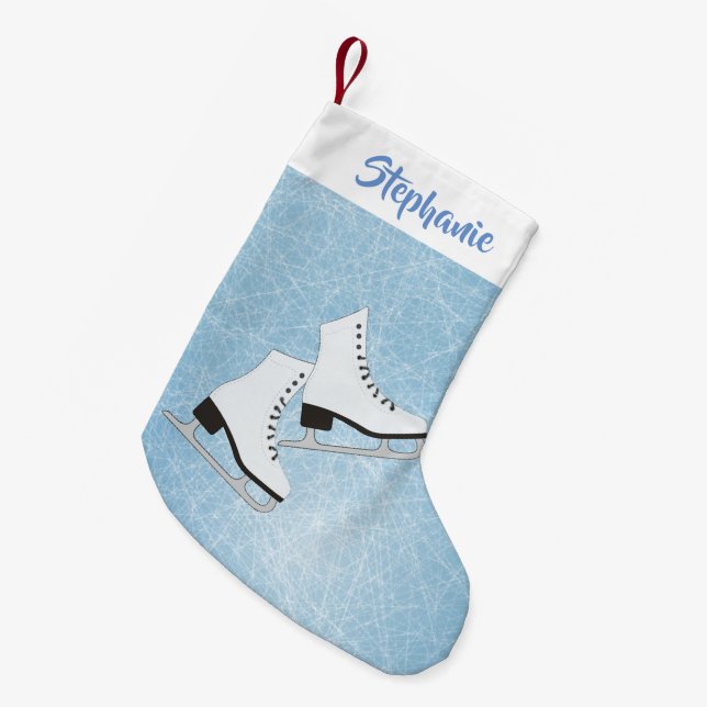 Ice Skates design - julklapp Liten Julstrumpa (Framsidan (Hängande))