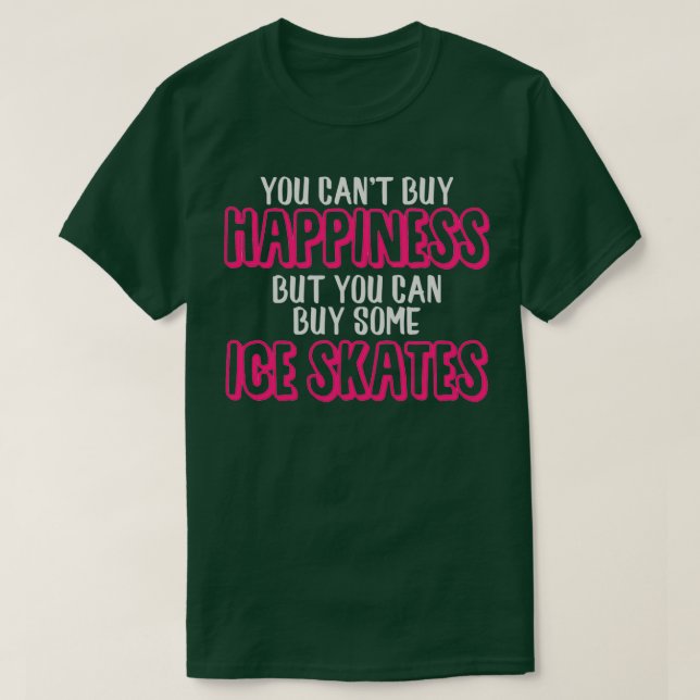 Ice Skates Figur Skating Ord T Shirt (Design framsida)