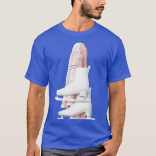 Ice Skates in Watercolor med scarf, vacker konst T Shirt