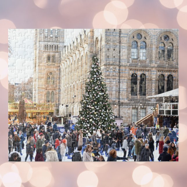 Ice Skating at jul, Natural History Museum Pussel (London puzzle)