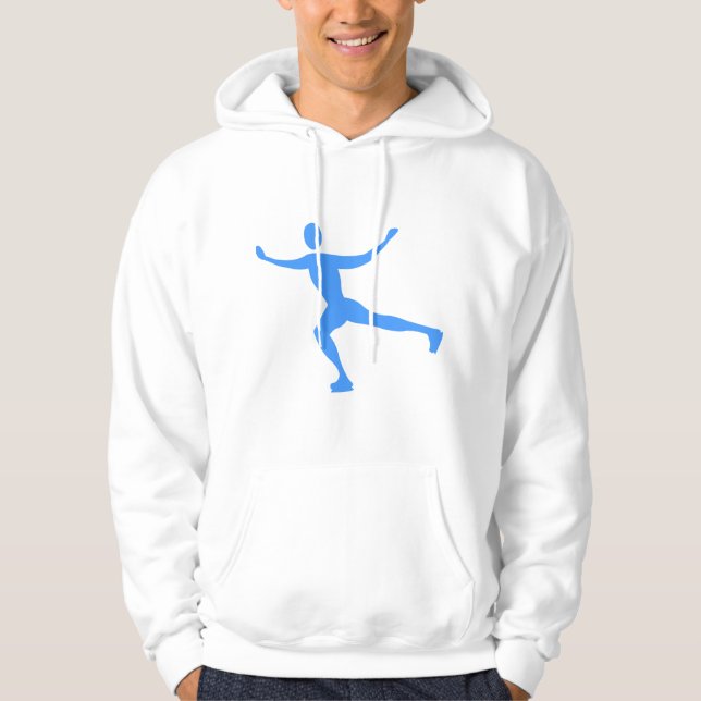 Ice Skating - Baby blue Hoodie (Framsida)