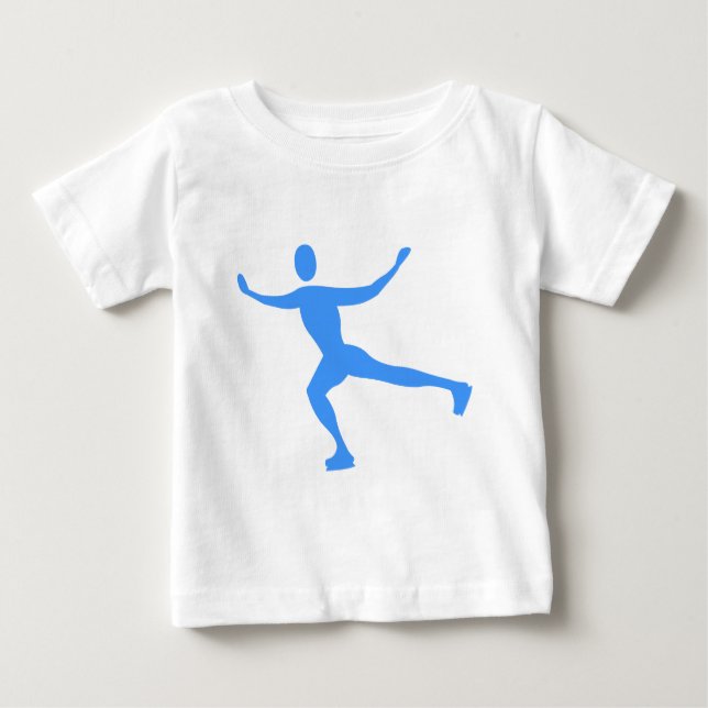 Ice Skating - Baby blue Tee Shirt (Framsida)