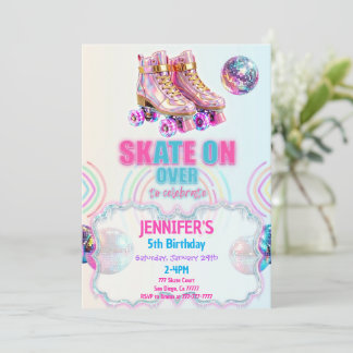 Ice Skating Birthday Invitation Inbjudningar