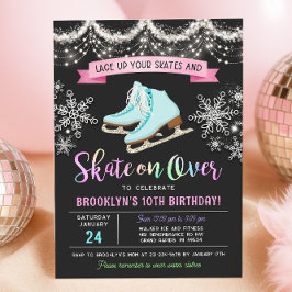 Ice Skating Birthday Invitation Inbjudningar