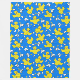 Ice Skating Chick Skates Mönster Fleece Blanket
