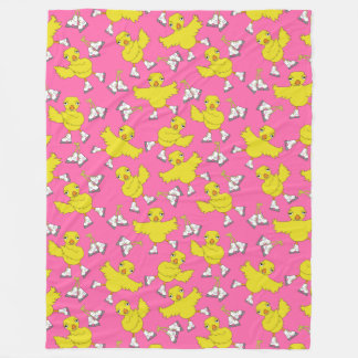 Ice Skating Chick Skates Mönster Fleecefilt