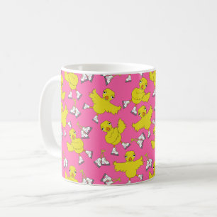 Ice Skating Chick Skates Mönster Kaffemugg