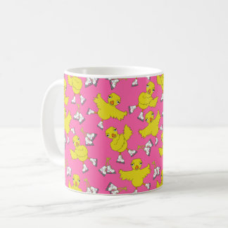 Ice Skating Chick Skates Mönster Kaffemugg