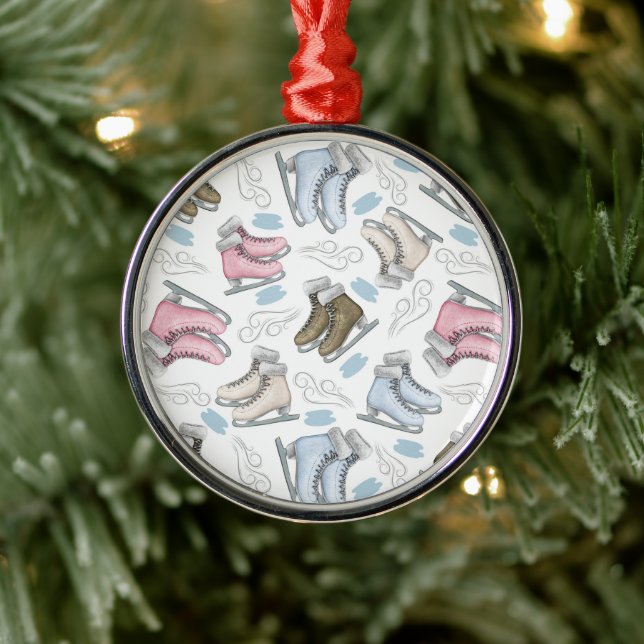 Ice Skating Christmas Ornament Keepsake (Träd)