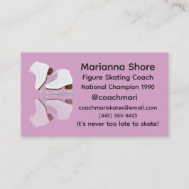 Ice Skating Coach Business Card Visitkort
