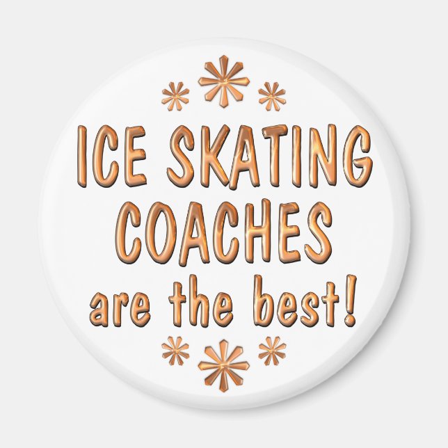 Ice Skating Coacher är den bästa Magnet (Framsidan)