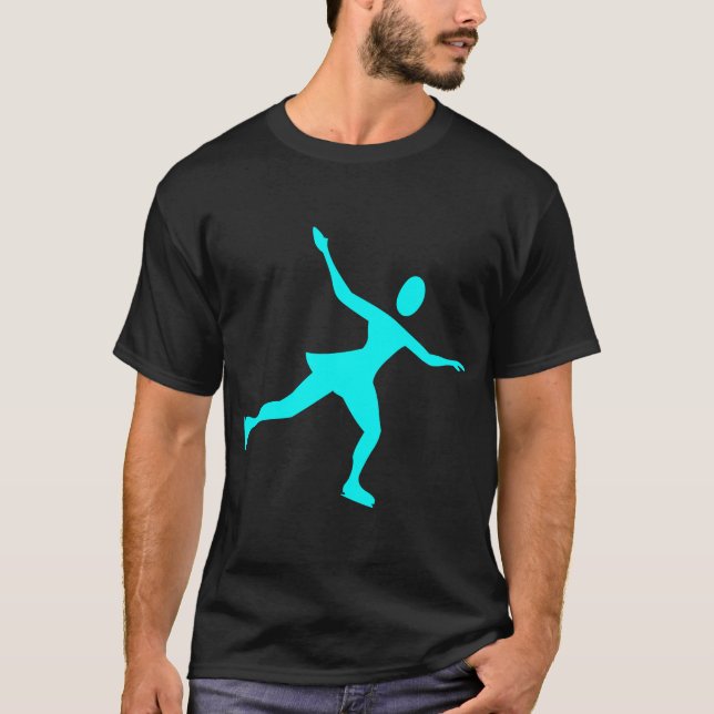 Ice Skating - cyan T Shirt (Framsida)