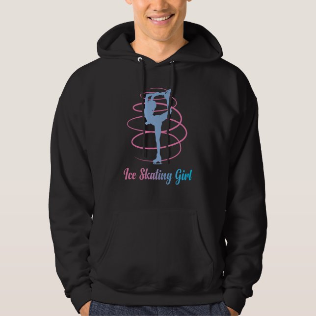 Ice Skating Dance Figure Turn 360 Degrees Hoodie (Framsida)