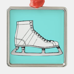 Ice Skating Figur Julgransprydnad Metall
