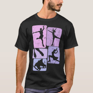 Ice Skating Figur Skater Girl Women T Shirt