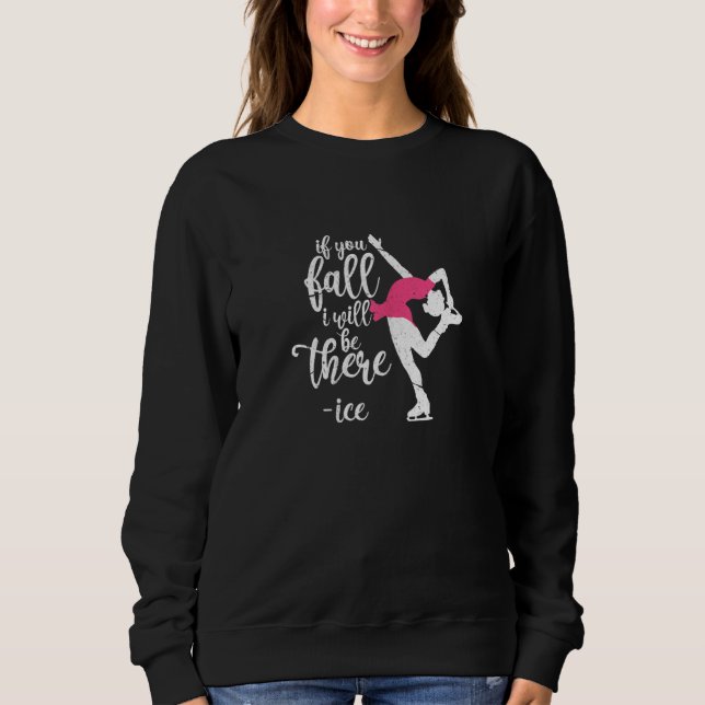 Ice Skating Figure Skater Skates Distressed T Shirt (Framsida)