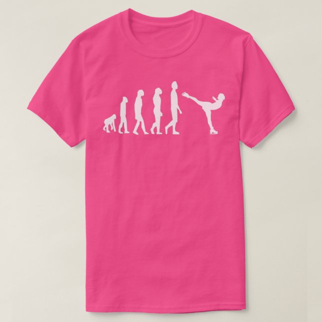 Ice skating figure skating ice dancer evolution t shirt (Design framsida)