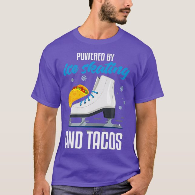 Ice Skating Funny Taco Älskare Quote Ice Skater T Shirt (Framsida)