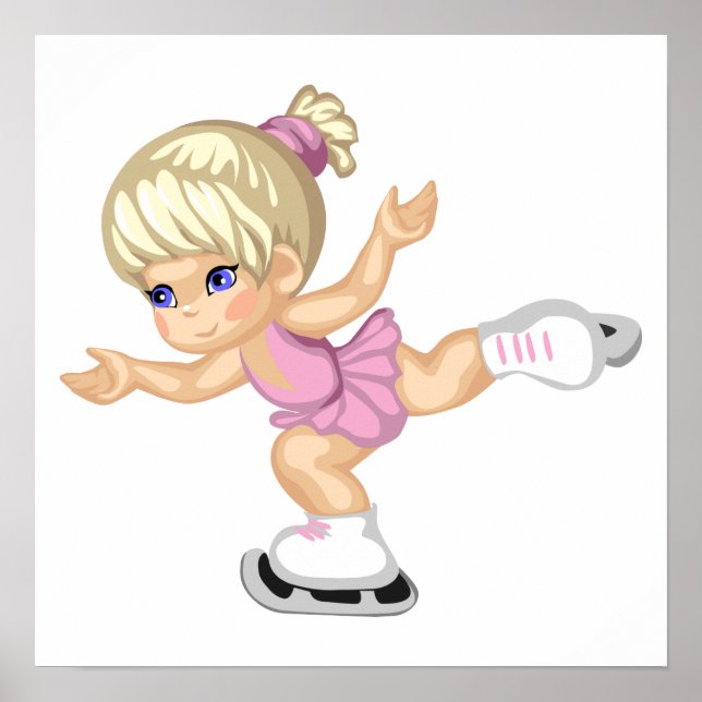 Ice Skating Girl Poster (Framsidan)