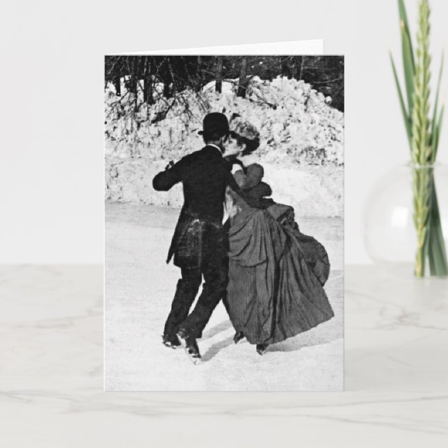 Ice Skating Helgkort (Framsida)