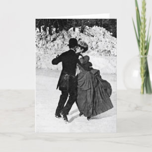 Ice Skating Helgkort