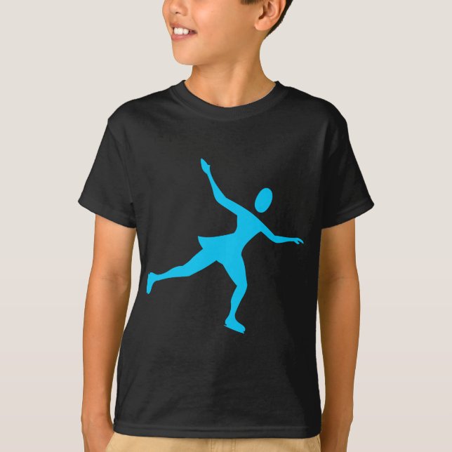 Ice Skating - Himlar Blue Tee Shirt (Framsida)