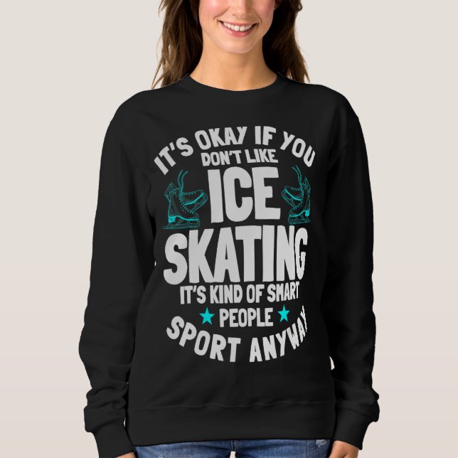 Ice Skating Ice Skates Figur Skater Skating Sport T Shirt (Framsida)