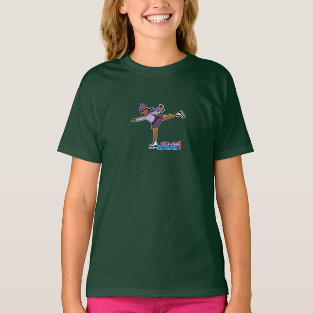 Ice Skating - Lila T-shirt (Framsida)