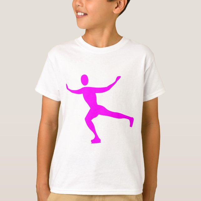 Ice Skating - Magenta T Shirt (Framsida)