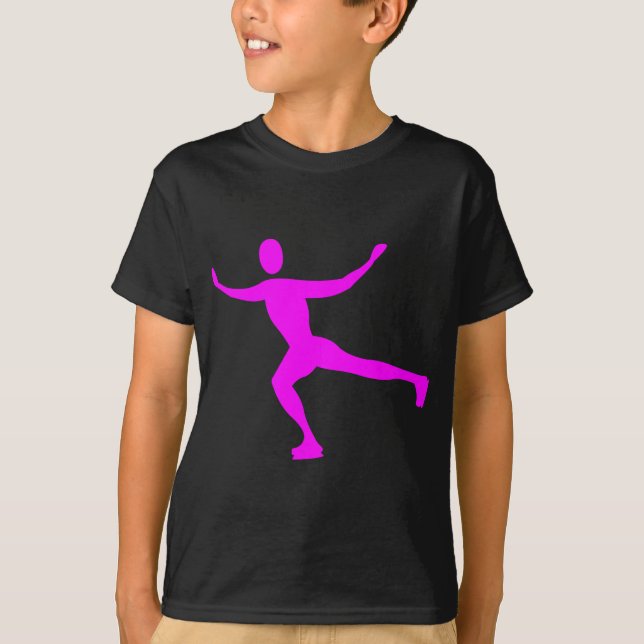 Ice Skating - Magenta T-shirt (Framsida)