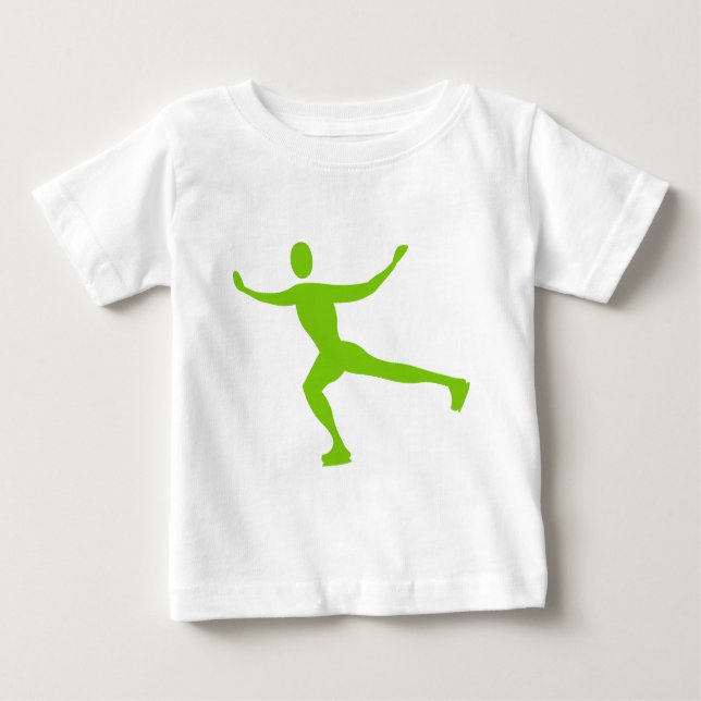 Ice Skating - Martian Grönt Tee (Framsida)