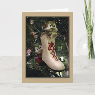 Ice Skating Mce Ornamapter Helgkort