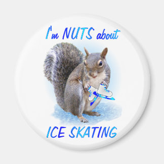 Ice Skating Nöt Magnet