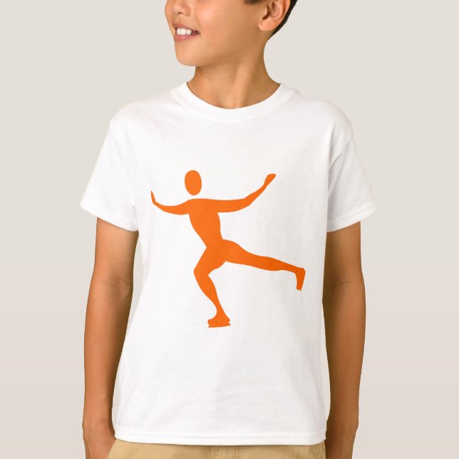 Ice Skating - Orange T Shirt (Framsida)