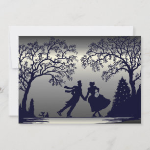 Ice Skating Pond - Silhouette