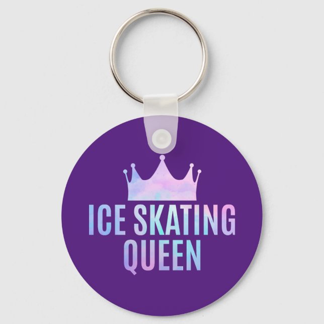 Ice Skating Queen - Ice Skating Älskare Nyckelring (Framsida)